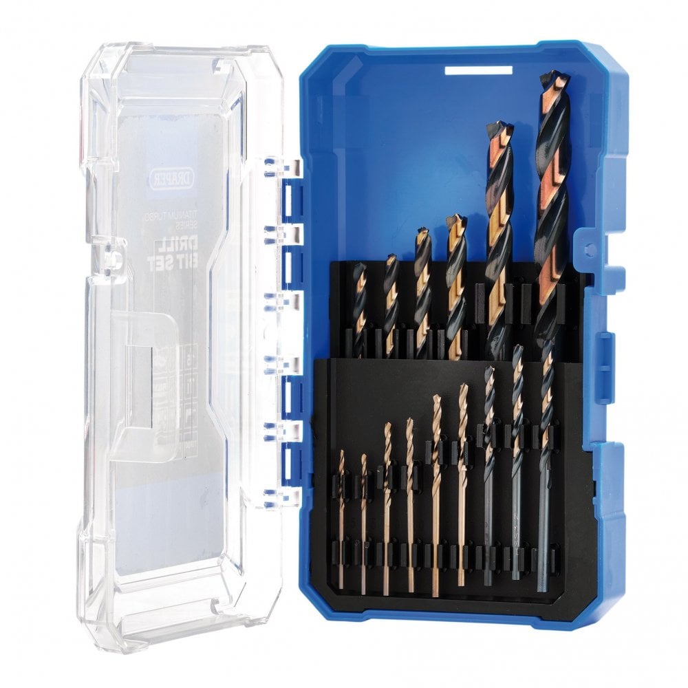 HSS Turbo Titanium Drill Bit Set (15 Piece): No.DBTS5
