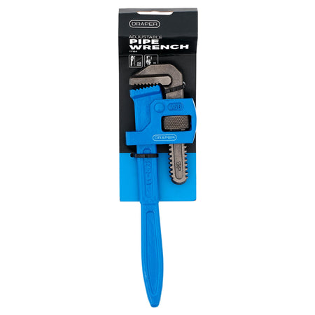 DRAPER 250mm Adjustable Pipe Wrench: Model No.676