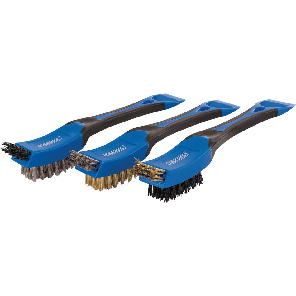 DRAPER Mini Wide Head Brush Set (3 Piece): Model No. WBS3 1608