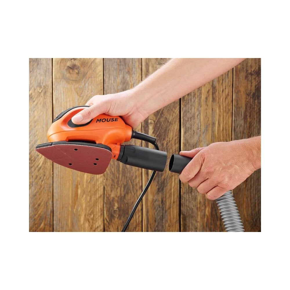 BLACK + DECKER 55W Mouse Sander + 6 Sanding Sheets