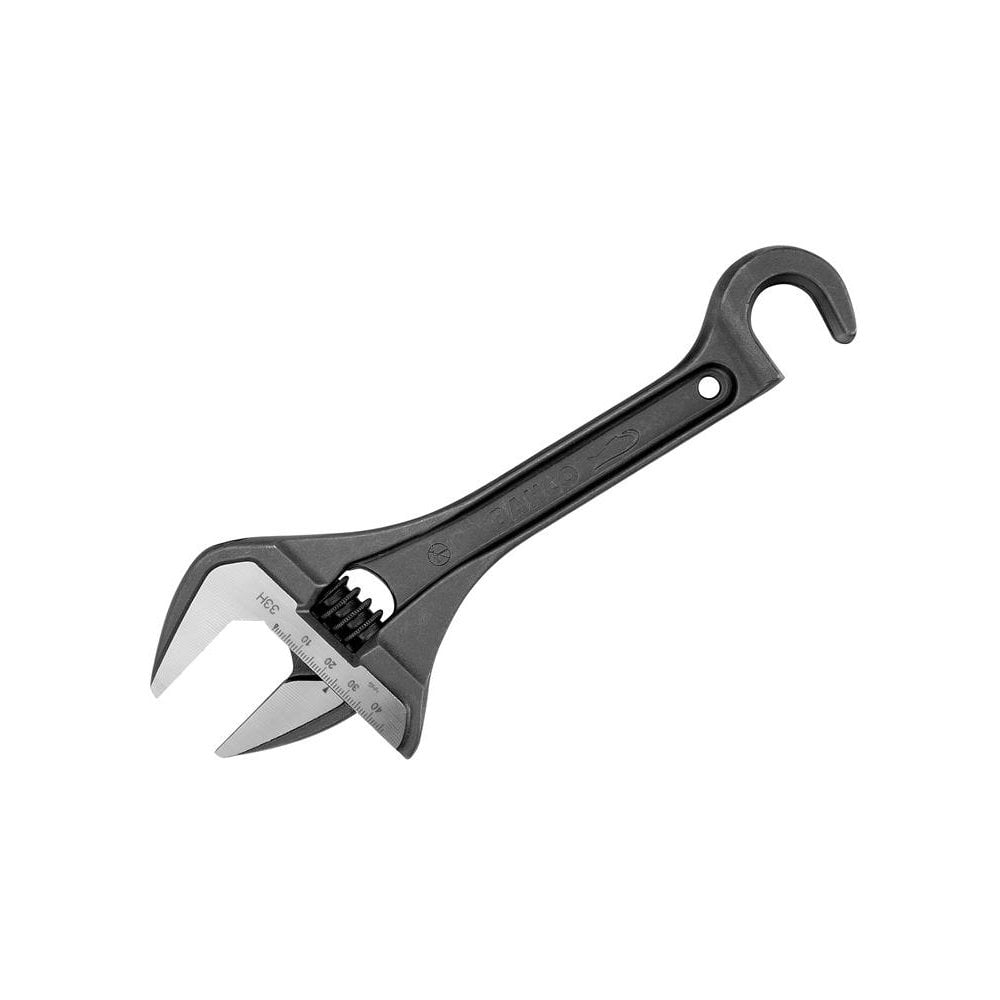 Bahco Wide Jaw Adjustable Wrench with Hook 254.5mm