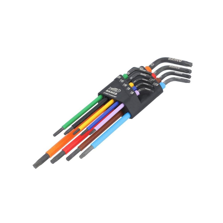 Bahco C1997TORX/9P Long TORX® Coloured L-Key Set, 9 Piece