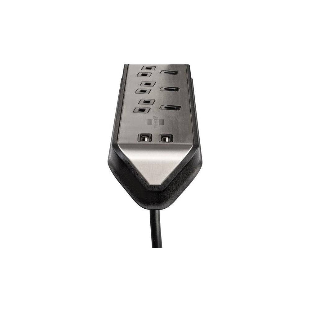 Brennenstuhl estilo Corner Extension Lead 240V 3-Gang 13A Black 2m