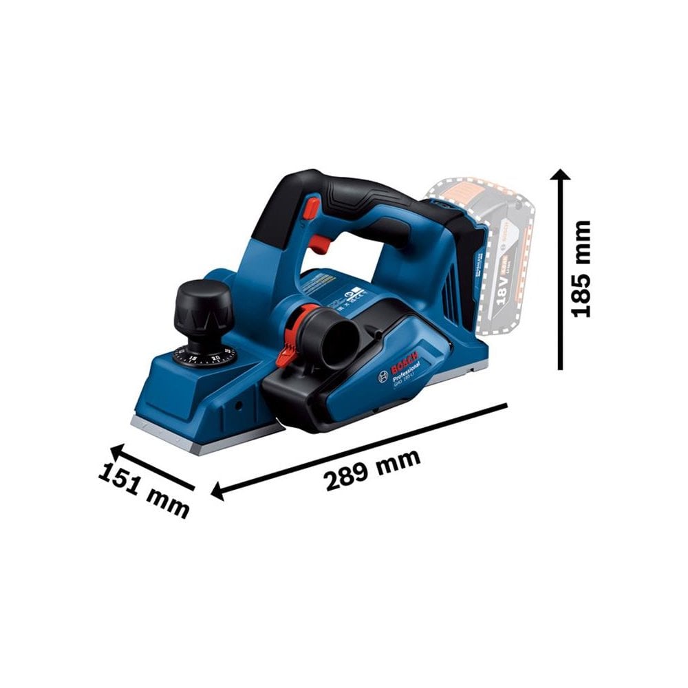 Bosch GHO 18V-26 Professional Planer 18V Bare Unit