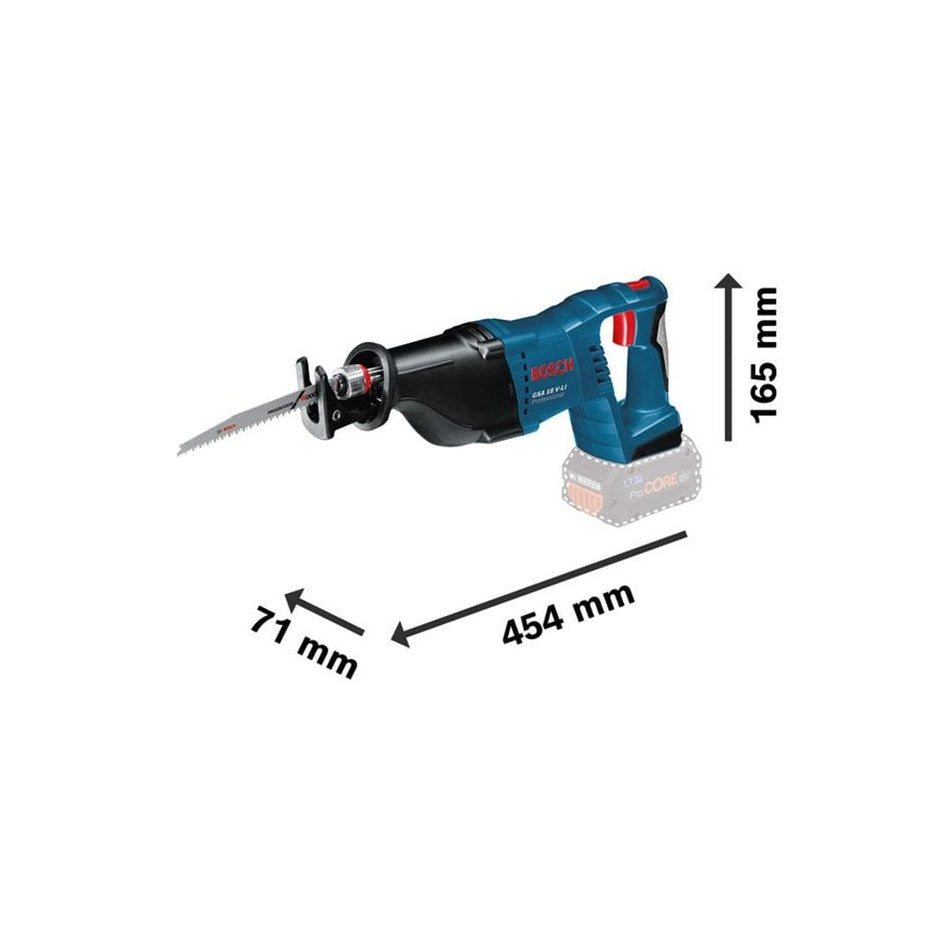 Bosch GSA 18 V-Li Professional Reciprocating Saw 18V 2 x 5.0Ah Li-ion