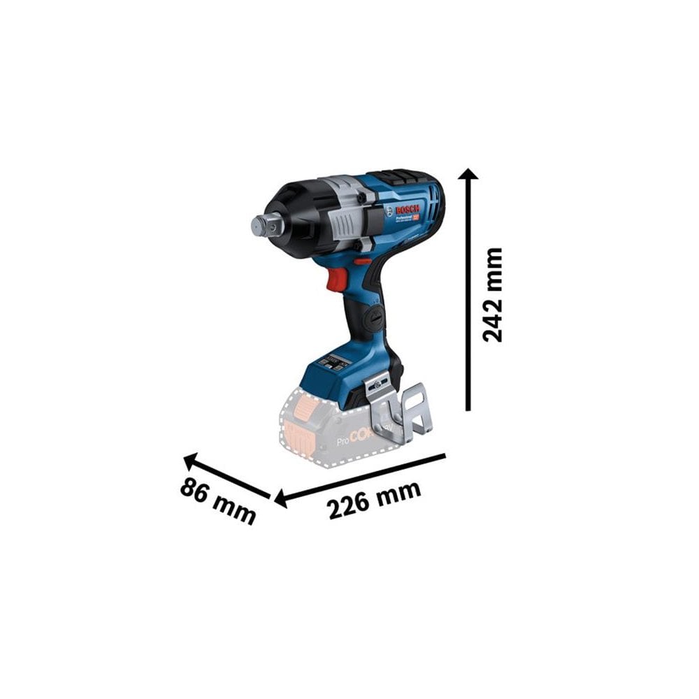 Bosch GDS 18V-1600 HC BITURBO Impact Wrench 18V Bare Unit