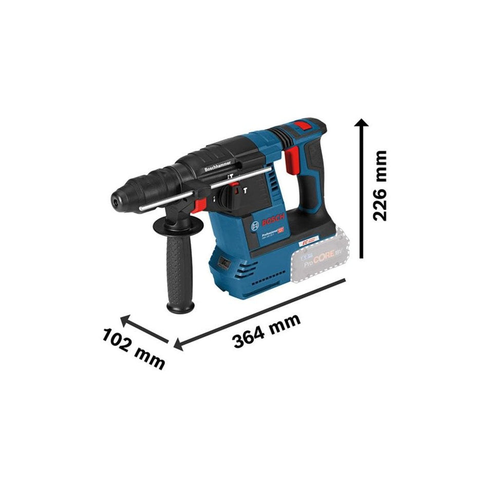 Bosch GBH 18V-26F SDS-Plus Rotary Hammer 18V 2 x 5.0Ah Li-ion