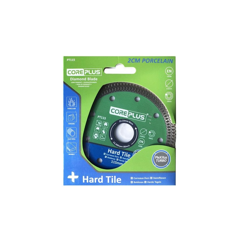 CorePlus Porcelain Diamond Blade 115mm CDU of 15 Blades