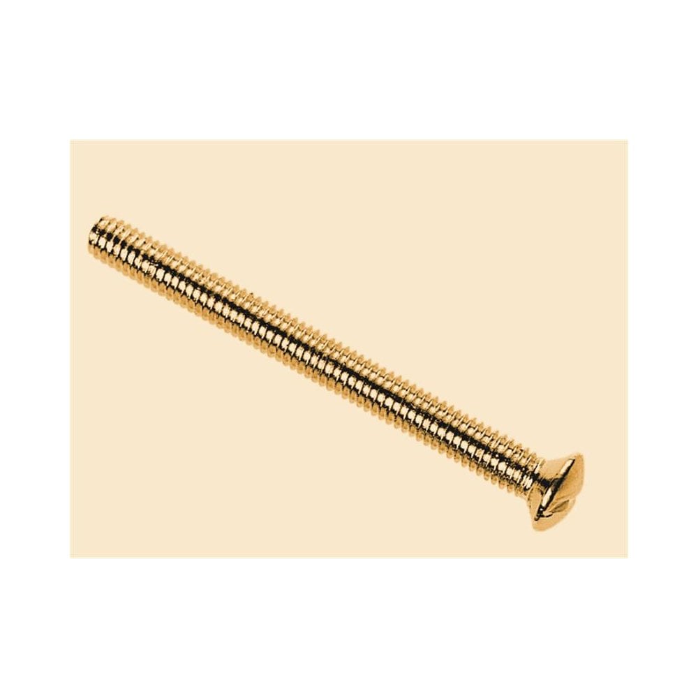 Dencon Brass Switch/Socket Plate Screws 3.5 x 50mm (Pack of 10)