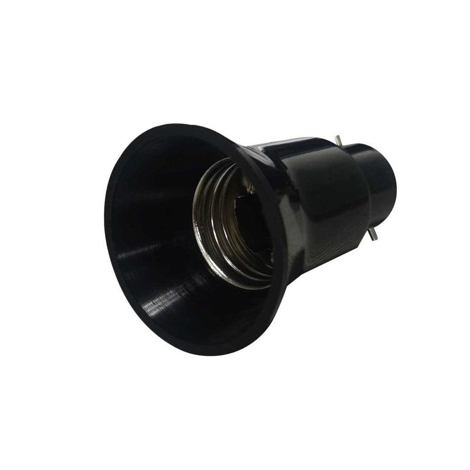 Dencon B22 to E27 Adaptor Black