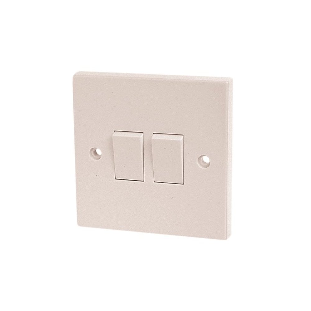 Dencon Light Switch 2-Gang 2-Way 10A