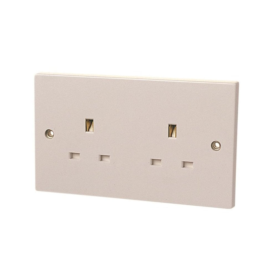 Dencon Unswitched Socket 2-Gang 13A