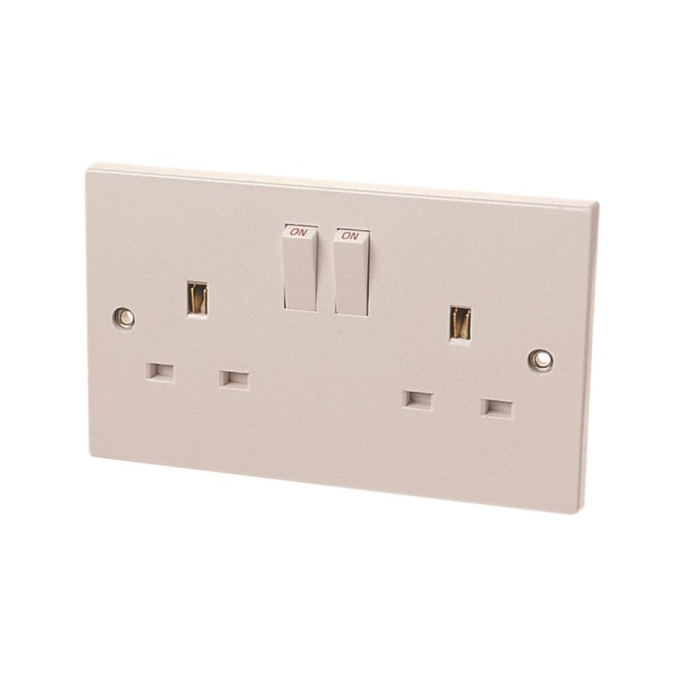 Dencon Switched Socket 2-Gang 13A