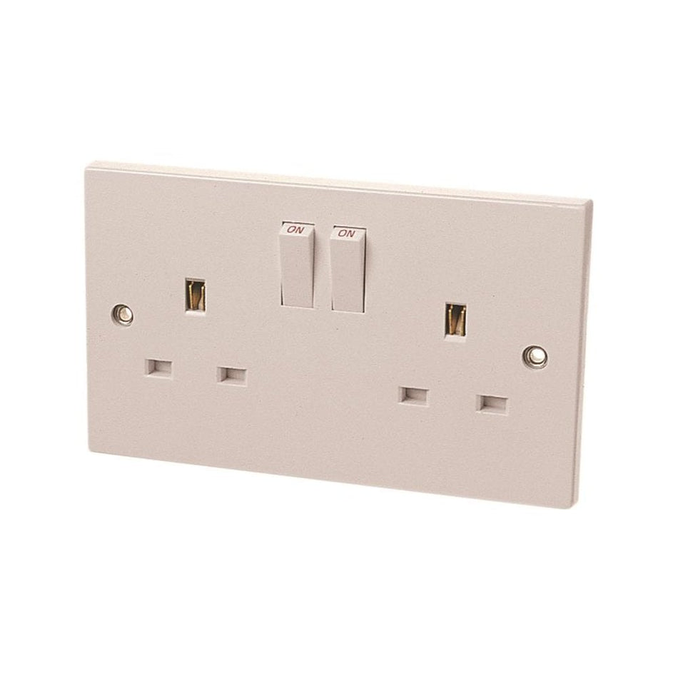 Dencon Switched Socket 2-Gang 13A