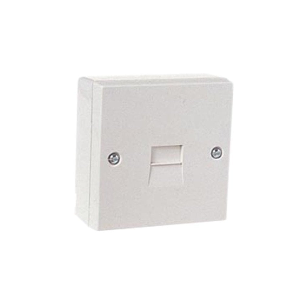 Dencon Telephone Socket 1 Way White