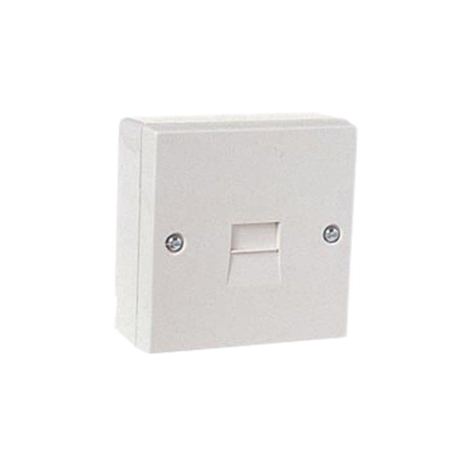 Dencon Telephone Socket 1 Way White