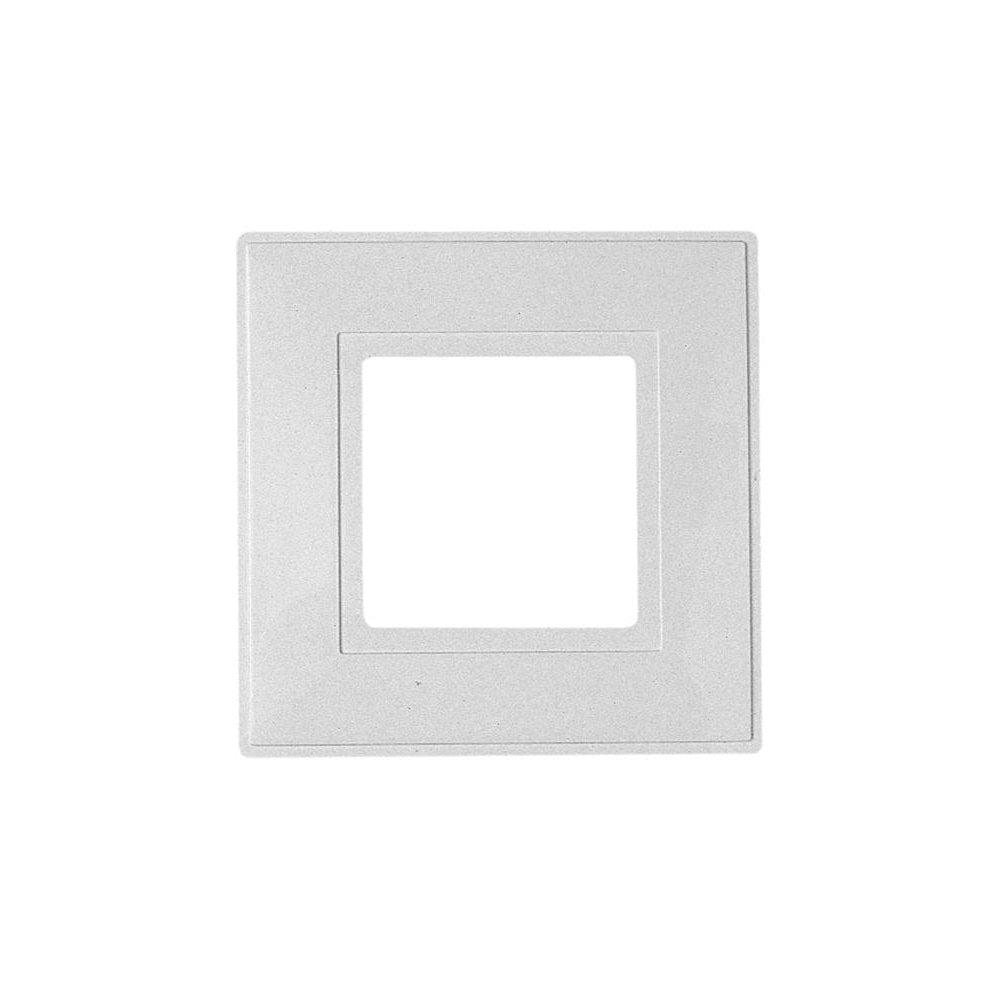 Dencon White Finger Plate 1-Gang (Pack of 2)