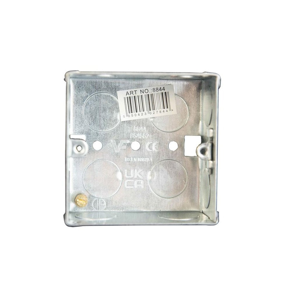 Dencon Metal Back Box 1-Gang 35mm