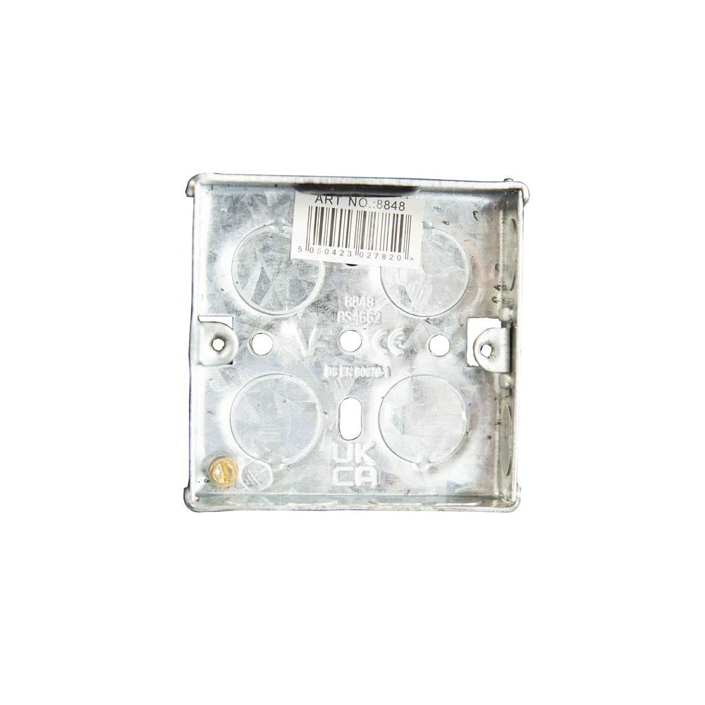 Dencon Metal Back Box 1-Gang 16mm
