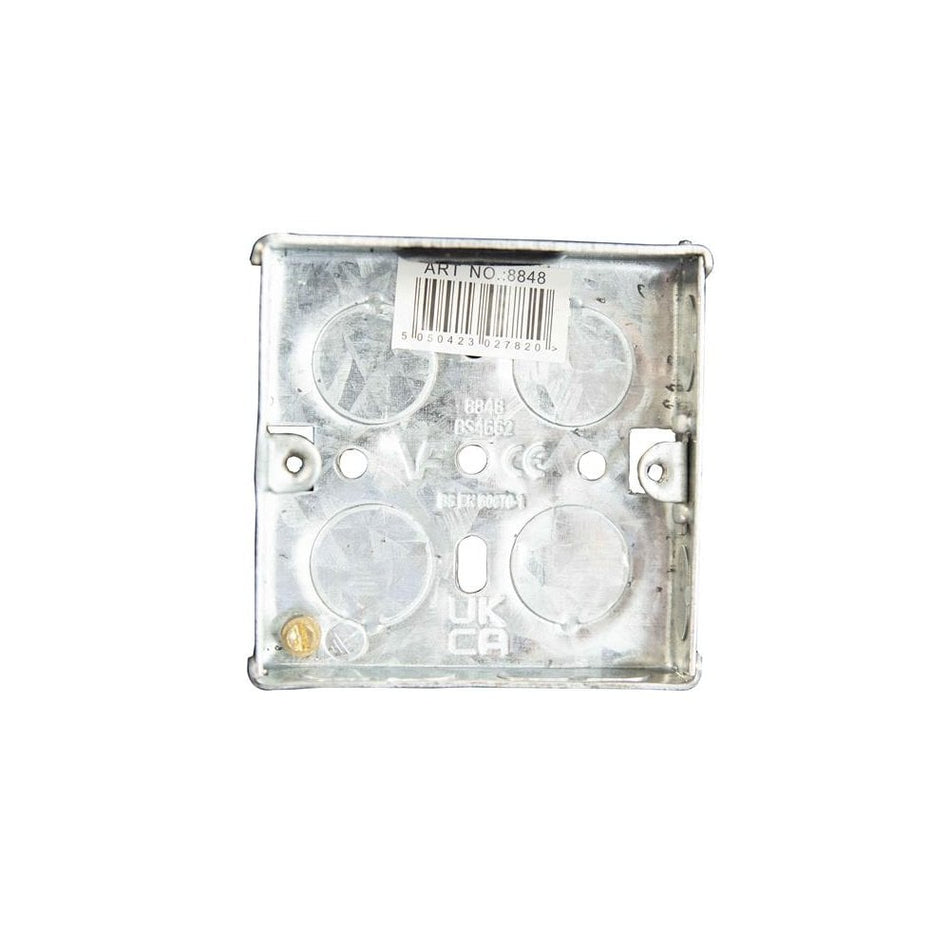 Dencon Metal Back Box 1-Gang 16mm