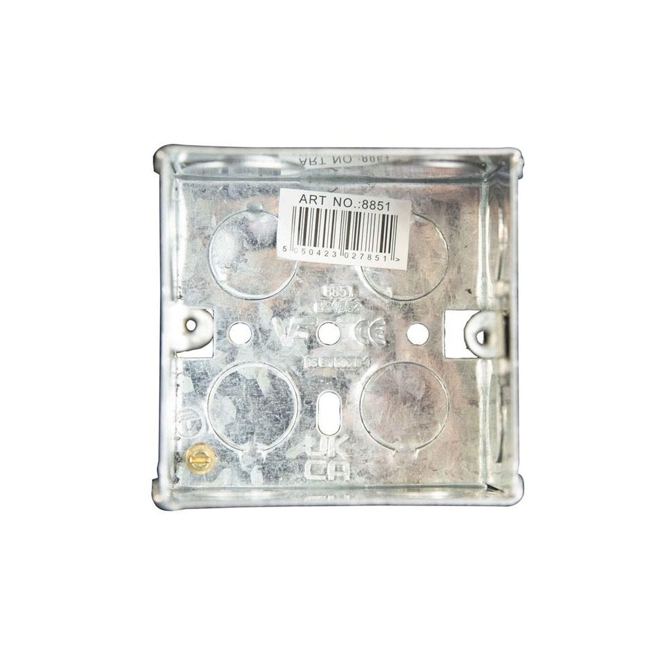 Dencon Metal Back Box 1-Gang 47mm