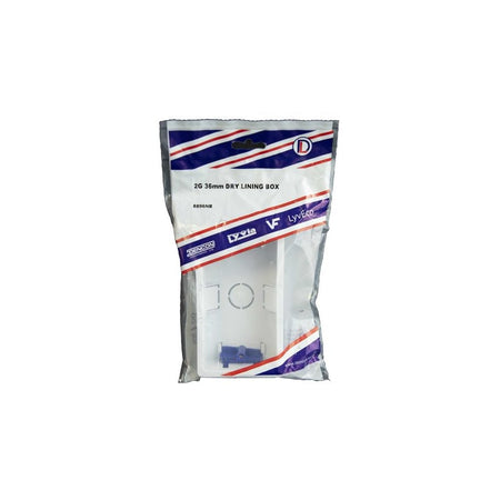 Dencon Dry Lining Box 2-Gang 36mm