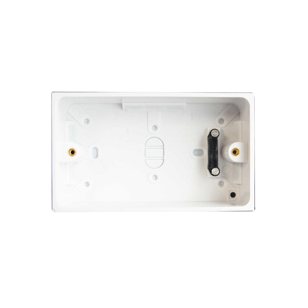 Dencon Pattress Box with Earth 2-Gang 45mm