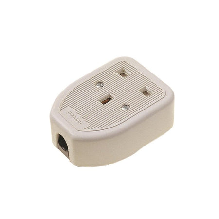 Dencon Rubber Trailing Socket 13A 1-Gang White