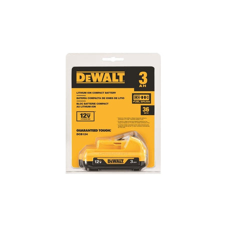 DeWALT Power Tools DCB124 XR Slide Battery Pack 12V 3.0Ah Li-ion
