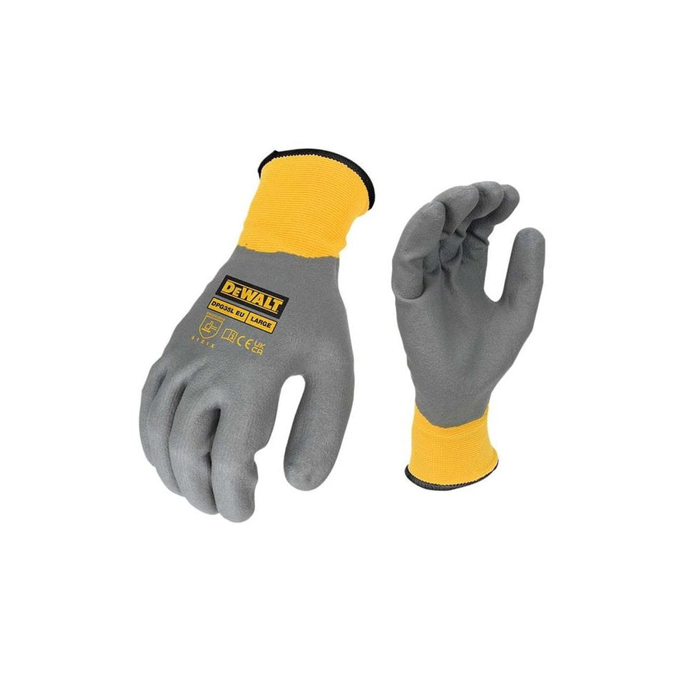 DeWALT Power Tools Water Resistant Grip Gloves - L (Size 9)