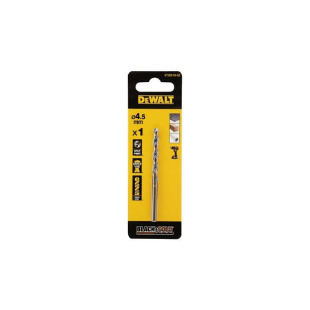 DeWALT Power Tools BLACK&GOLD HSS Drill Bit 4.5mm