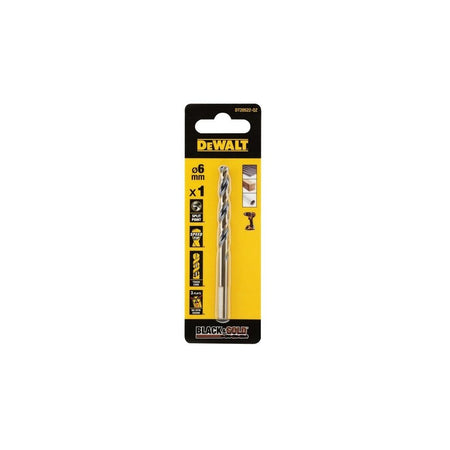 DeWALT Power Tools BLACK&GOLD HSS Drill Bit 6.0mm