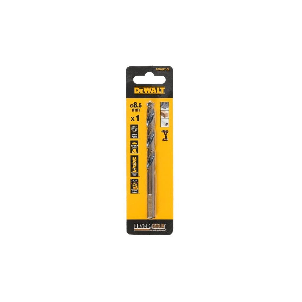 DeWALT Power Tools BLACK&GOLD HSS Drill Bit 8.5mm