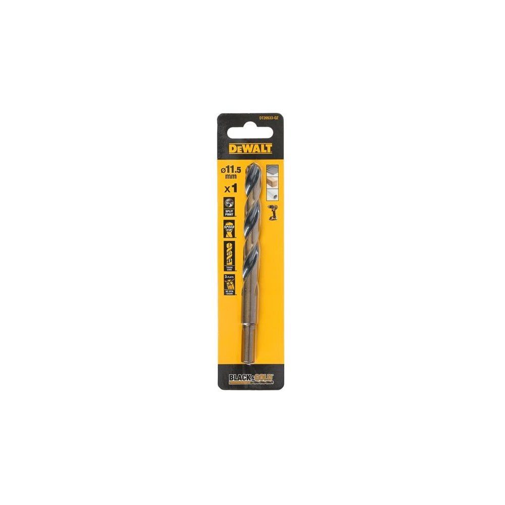 DeWALT Power Tools BLACK&GOLD HSS Drill Bit 11.5mm