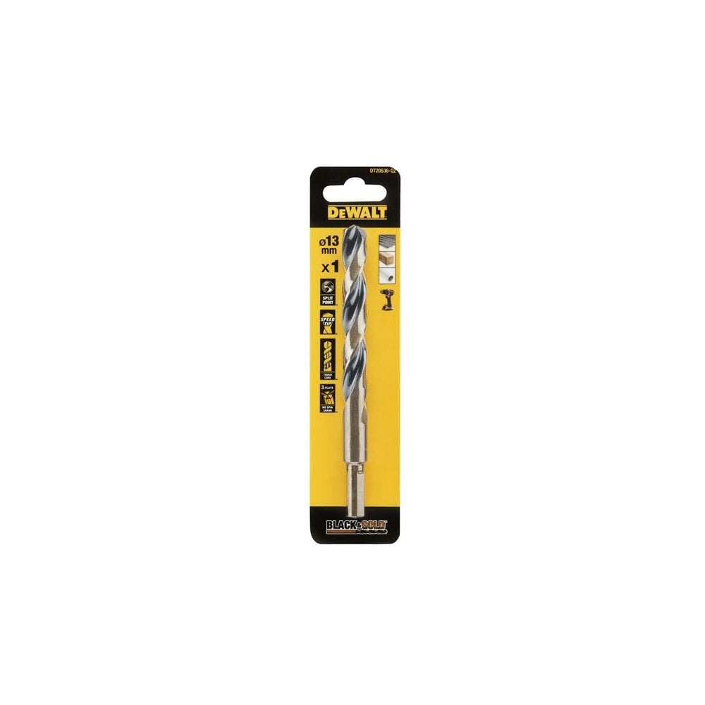 DeWALT Power Tools BLACK&GOLD HSS Drill Bit 13.0mm