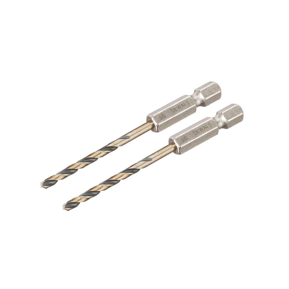 DeWALT Power Tools BLACK&GOLD Hex HSS-G Drill Bits (2) 3.0mm