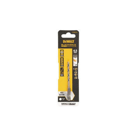 DeWALT Power Tools BLACK&GOLD Hex HSS-G Drill Bit 4.5mm