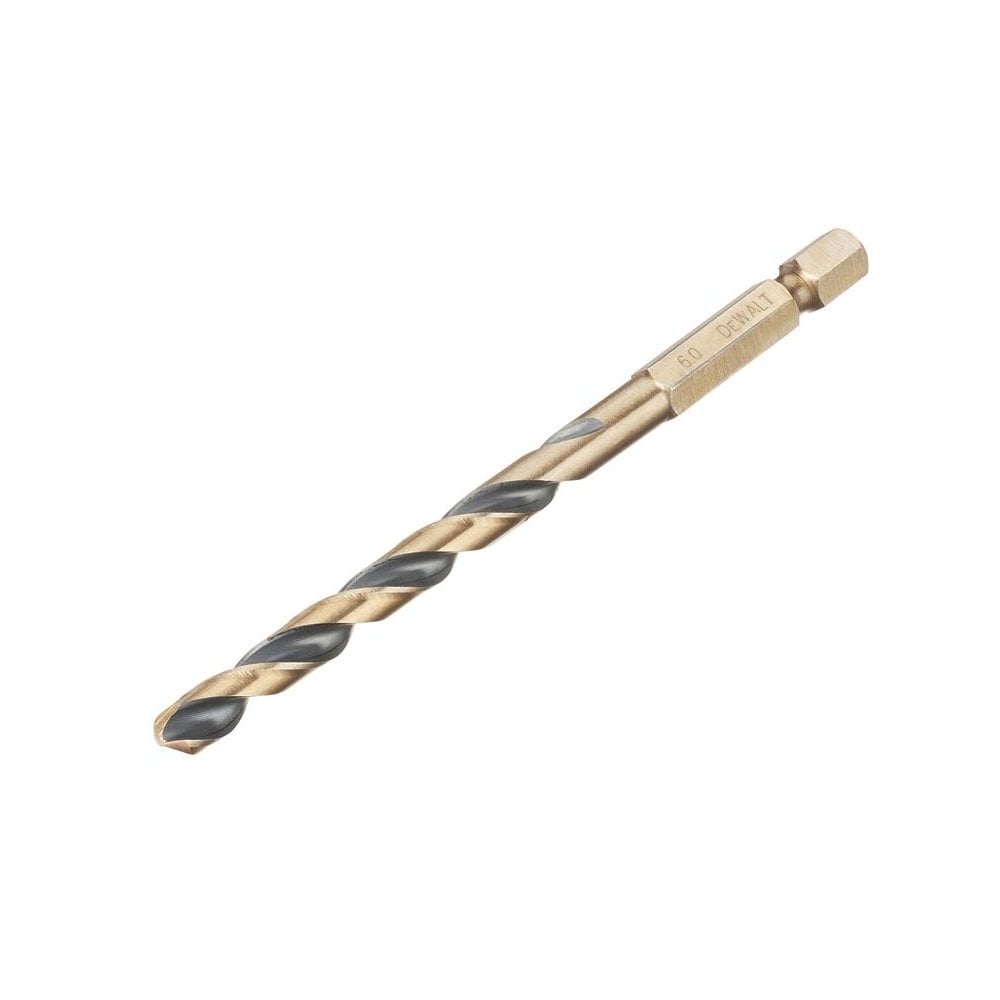 DeWALT Power Tools BLACK&GOLD Hex HSS-G Drill Bit 6.0mm
