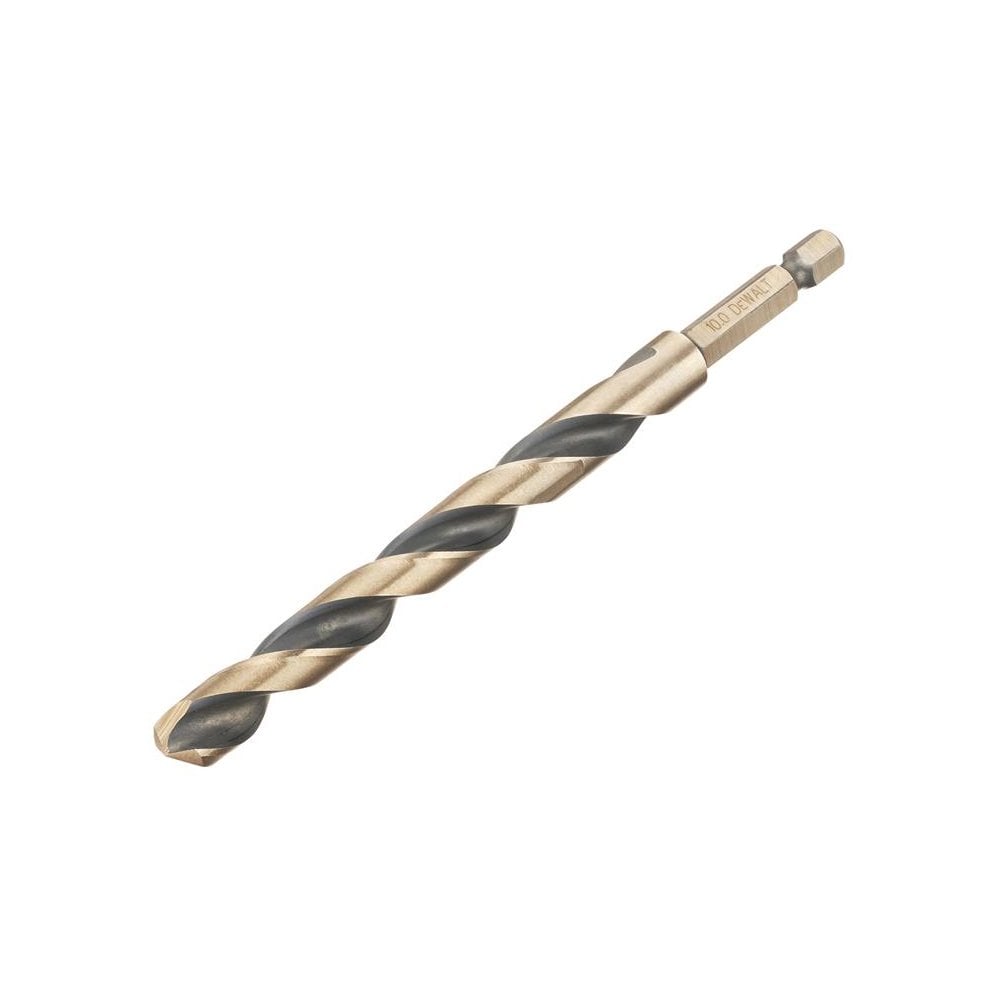 DeWALT Power Tools BLACK&GOLD Hex HSS-G Drill Bit 10.0mm