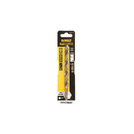 DeWALT Power Tools BLACK&GOLD Hex HSS-G Drill Bit 11.0mm