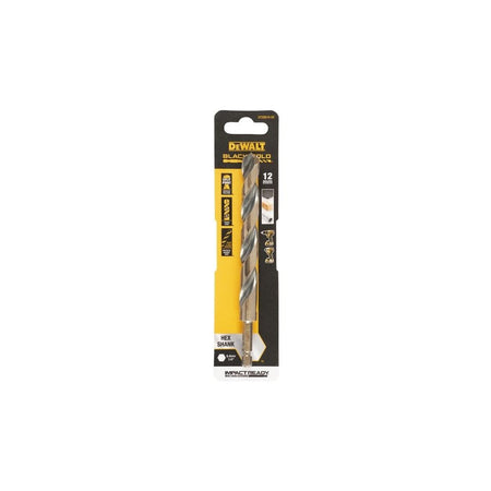 DeWALT Power Tools BLACK&GOLD Hex HSS-G Drill Bit 12.0mm