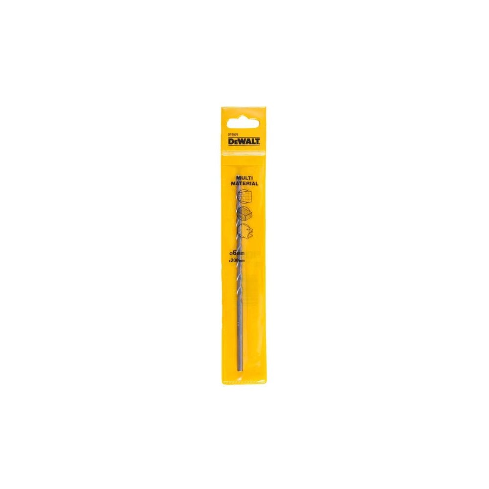 DeWALT Power Tools Multi-Material Drill Bit 6.0mm OL:200mm WL:170mm