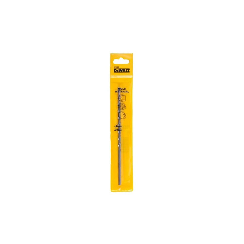 DeWALT Power Tools Multi-Material Drill Bit 6.0mm OL:200mm WL:170mm