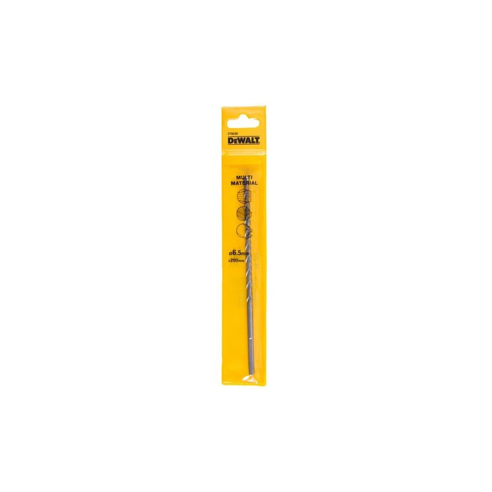 DeWALT Power Tools Multi-Material Drill Bit 6.5mm OL:200mm WL:170mm