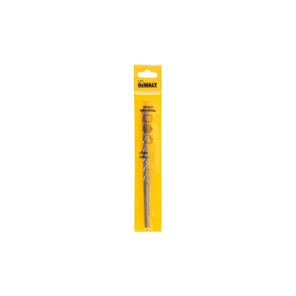 DeWALT Power Tools Multi-Material Drill Bit 8.0mm OL:200mm WL:170mm