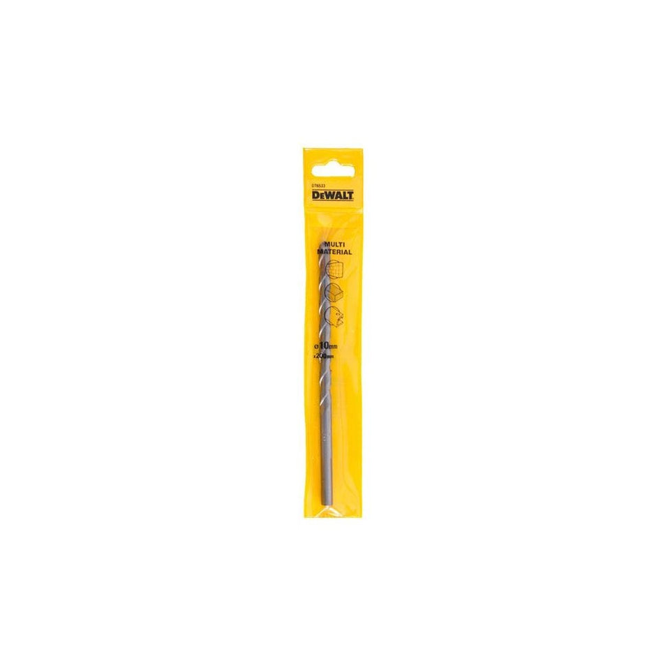 DeWALT Power Tools Multi-Material Drill Bit 10.0mm OL:200mm WL:170mm