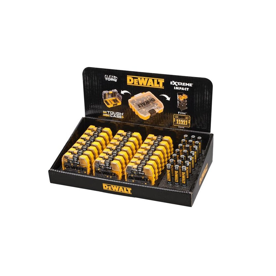DeWALT Power Tools Display of 21 Extreme PZ2 x 25mm Tic Tac Box with 21 Magnetic Holders