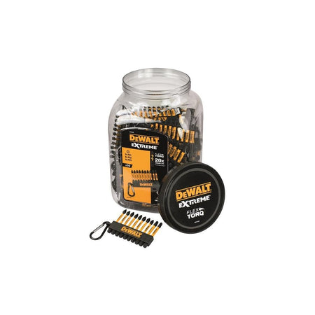 DeWALT Power Tools DT7276QZ Pozi Bit Keyring 10 Piece (Jar of 50)