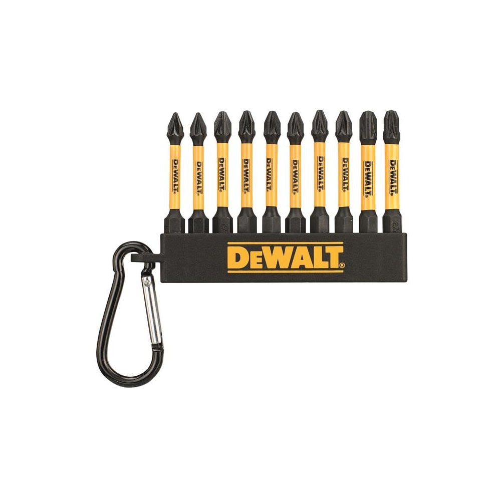 DeWALT Power Tools DT7276QZ Pozi Bit Keyring 10 Piece (Jar of 50)