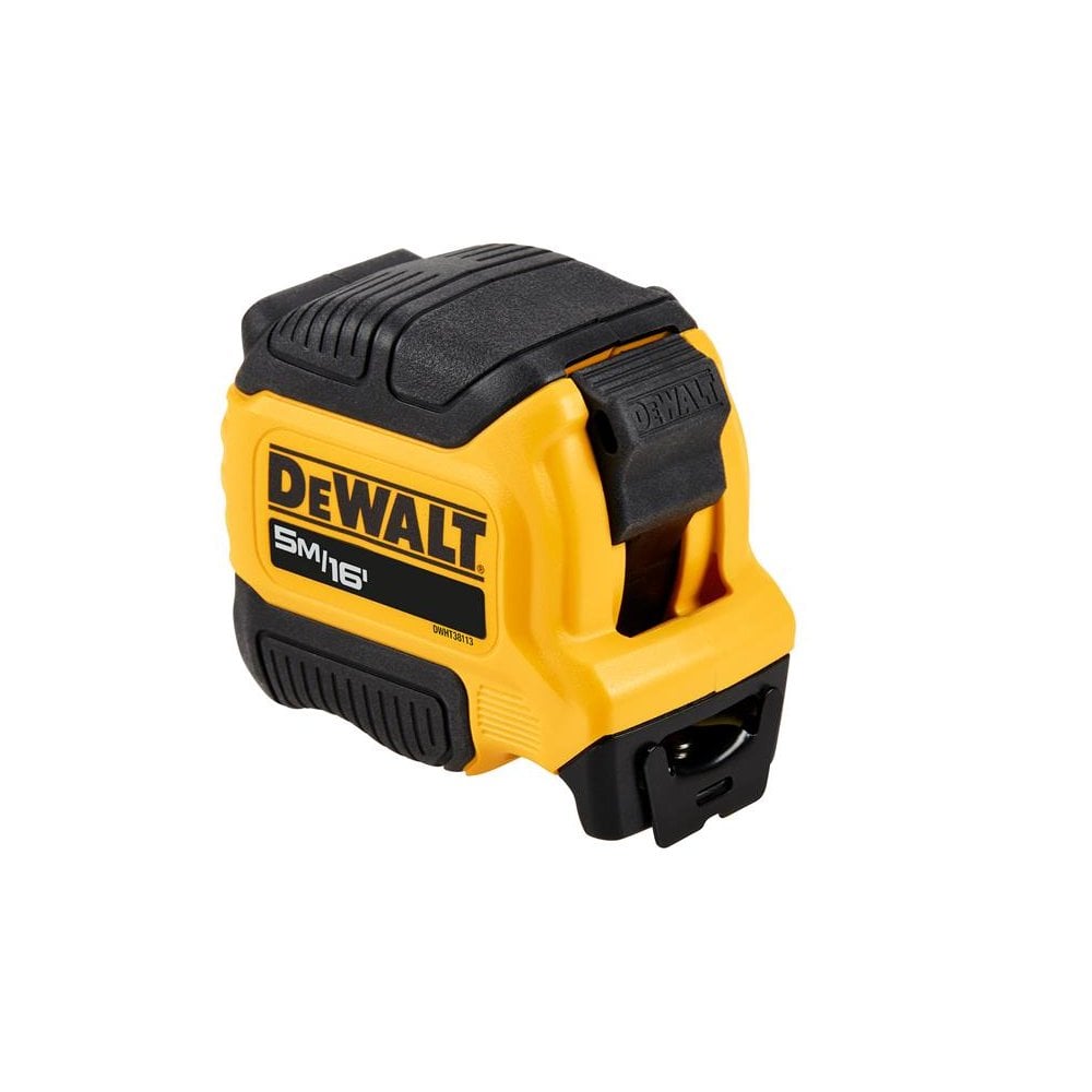 DeWALT Hand Tools Compact Series Tape Measure 5m/16ft (Width 28mm)
